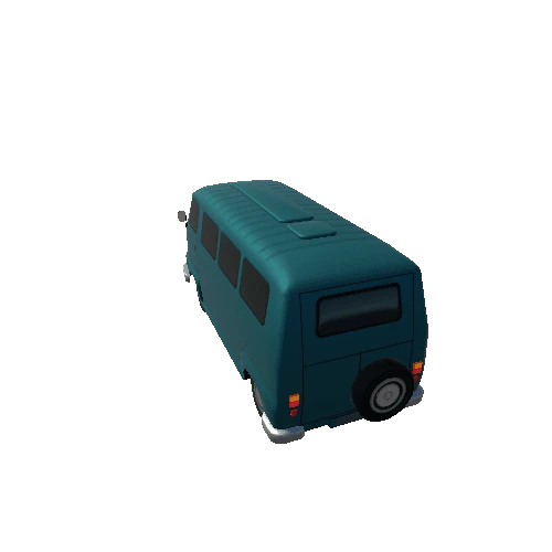 Lowpoly Van 4_Blue